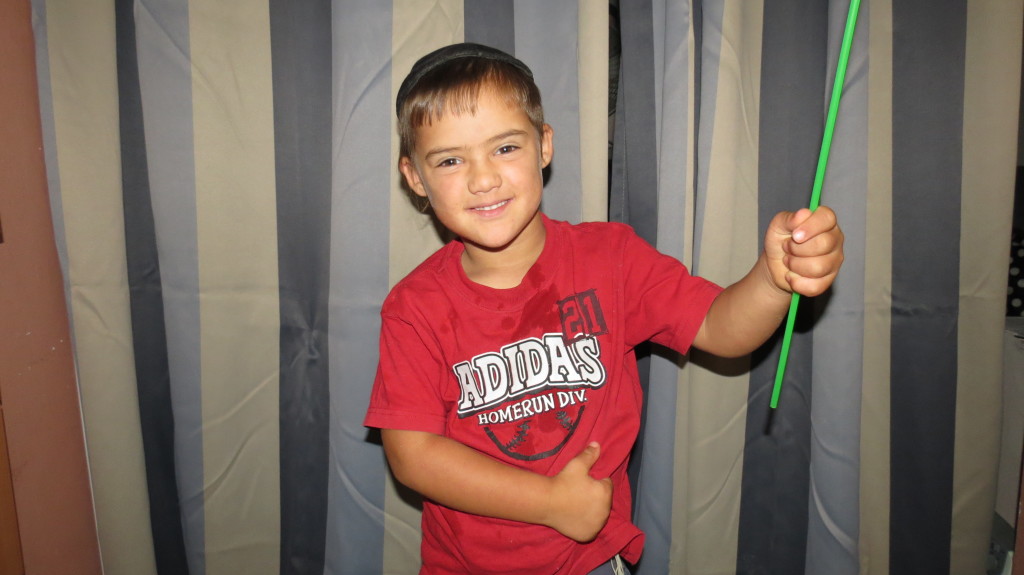 Yirmi, age 5- at day camp this summer